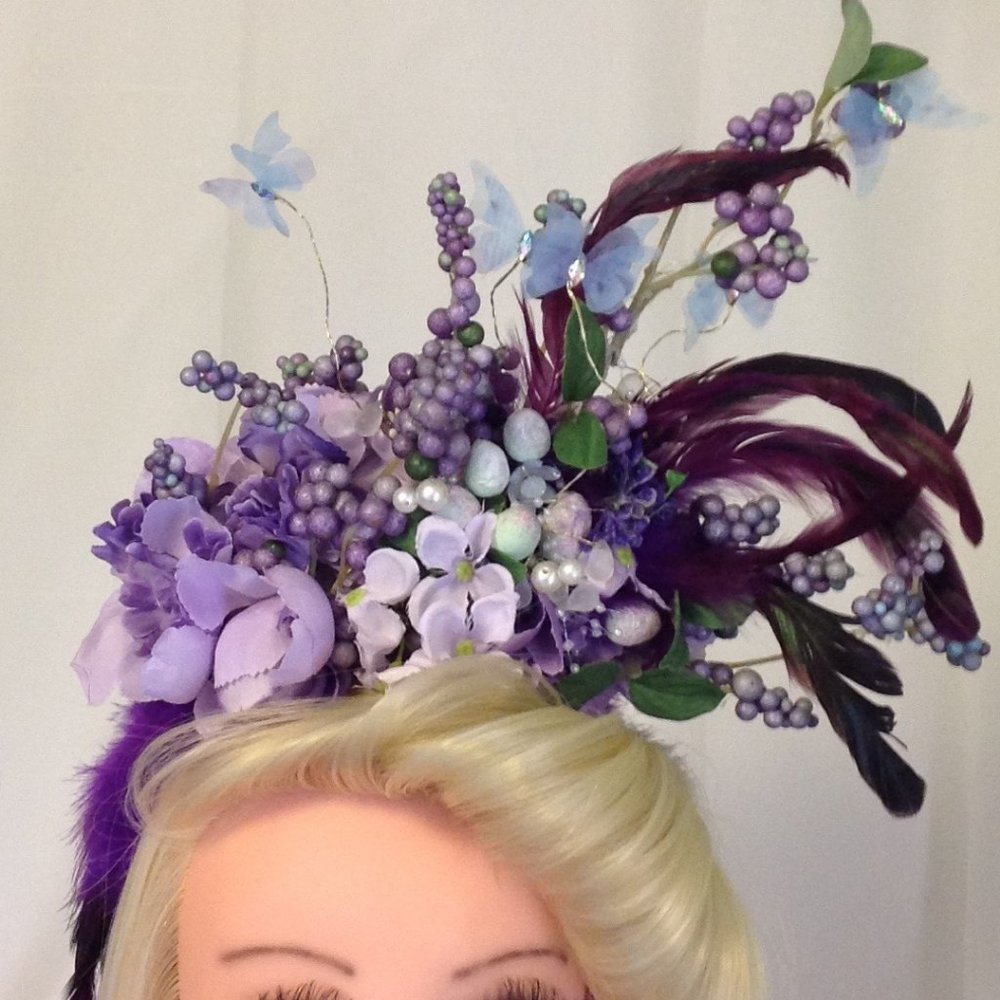 Luxury Purple Headpiece Fascinator